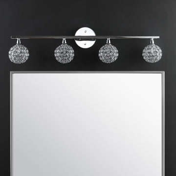 Maeve Iron/Glass Contemporary Glam LED Vanity Light